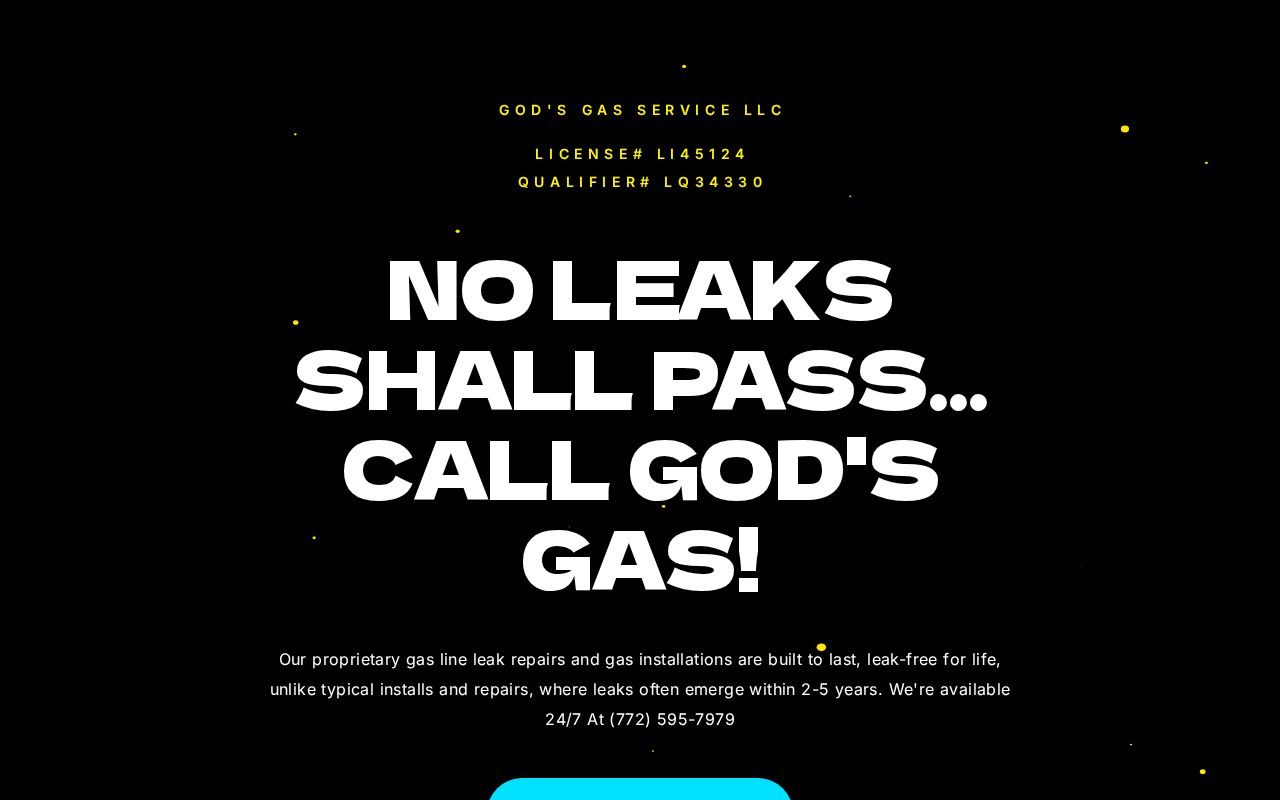 God's Gas Service: Gas Leak-Free For Life!